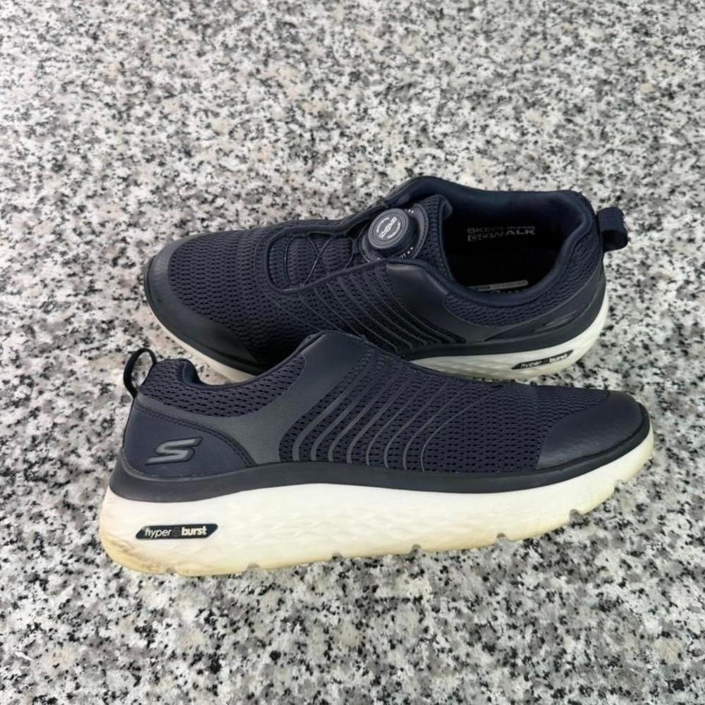 Skechers Twist Fit Go Walk Blue Sneaker Shoe M9.5 216082